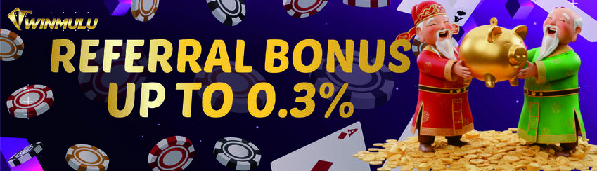 BONUS REFERAL UP TO 0.1%