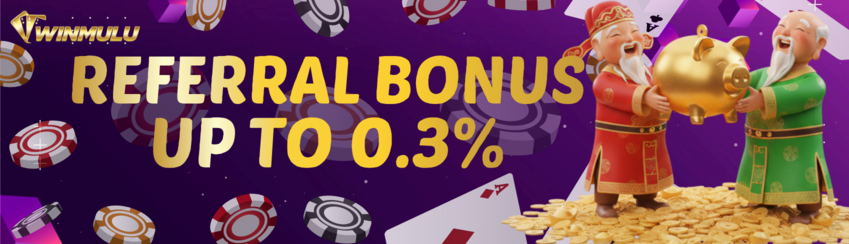 BONUS REFERAL UP TO 0.1%